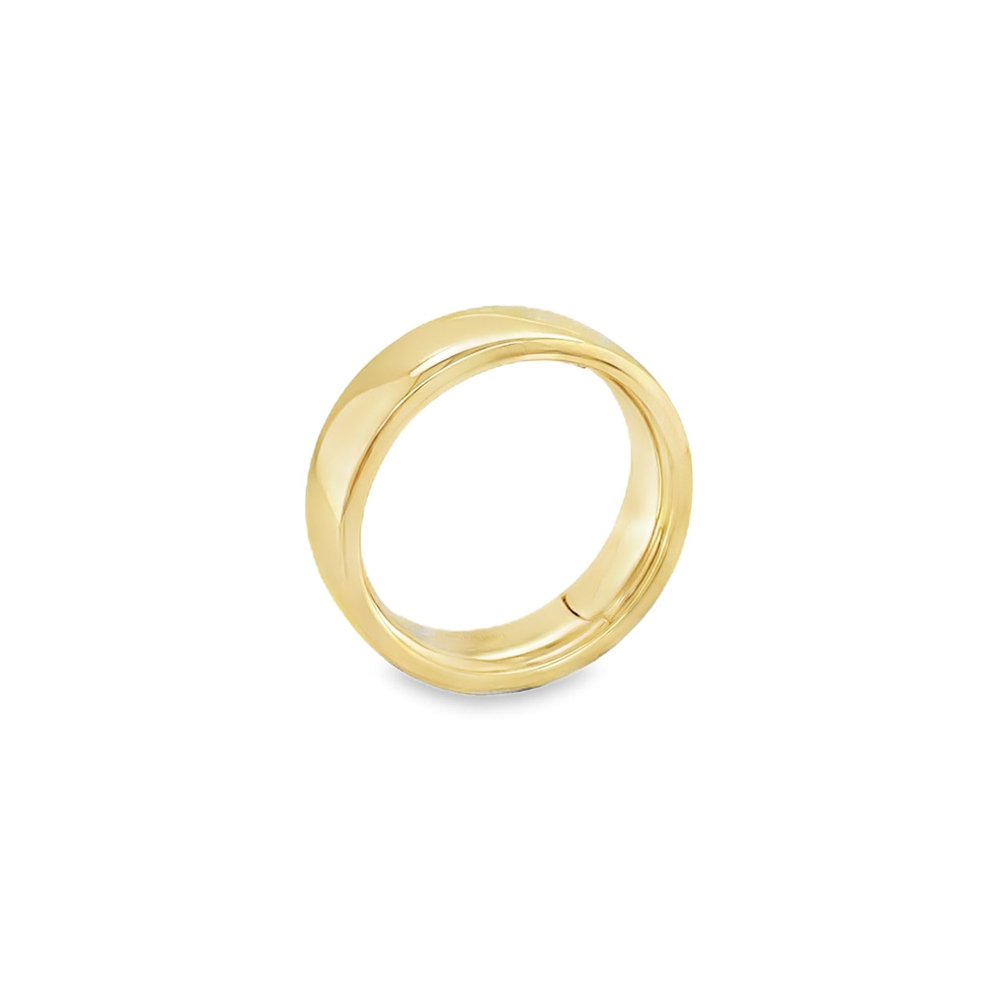 Jai's 14K Yellow Gold Thick Wedding Band