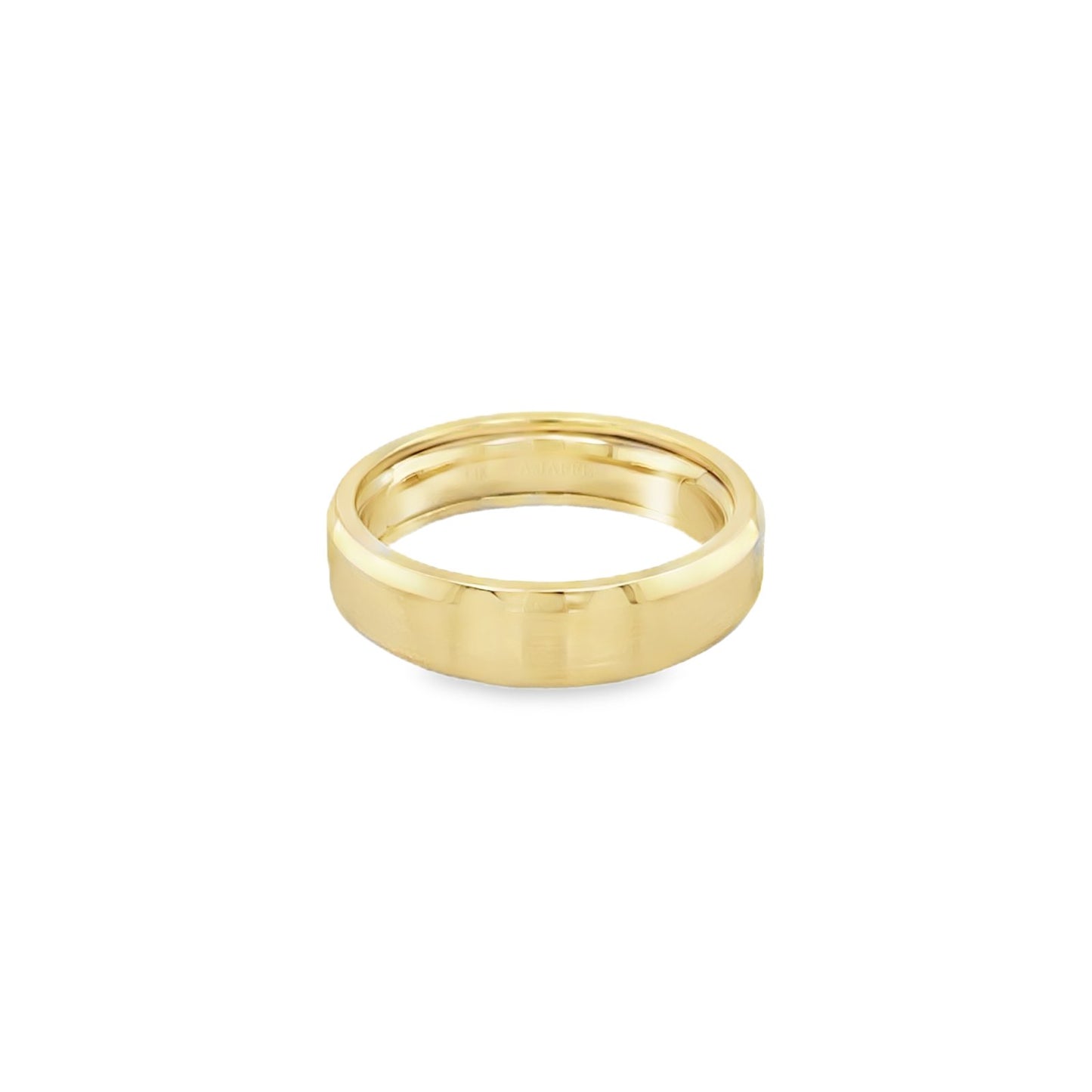 Jai's 14K Yellow Gold Thin Satin Wedding Band