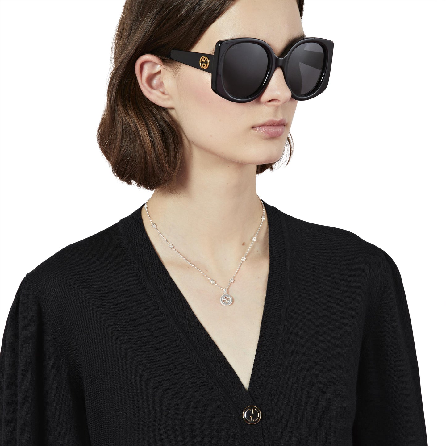 Gucci's Silver Interlocking G Necklace