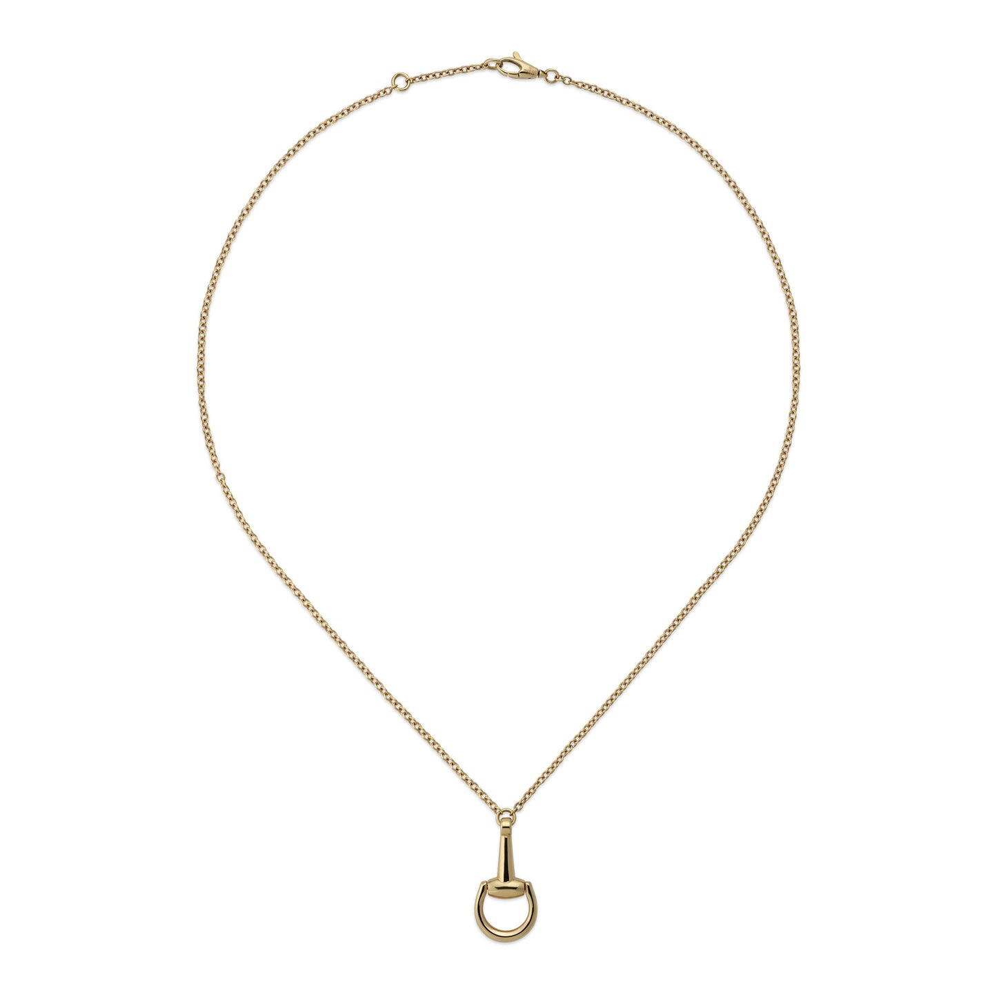 Gucci's 18K Yellow Gold Horsebit Necklace