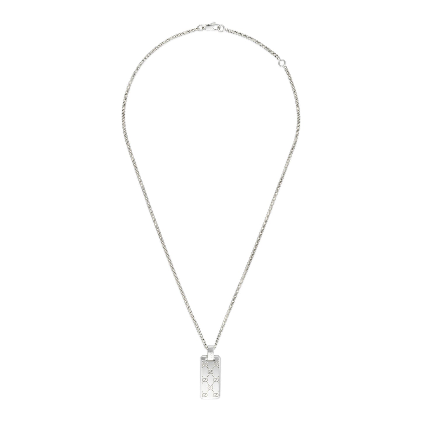Gucci's Silver Signature GG Tag Chain