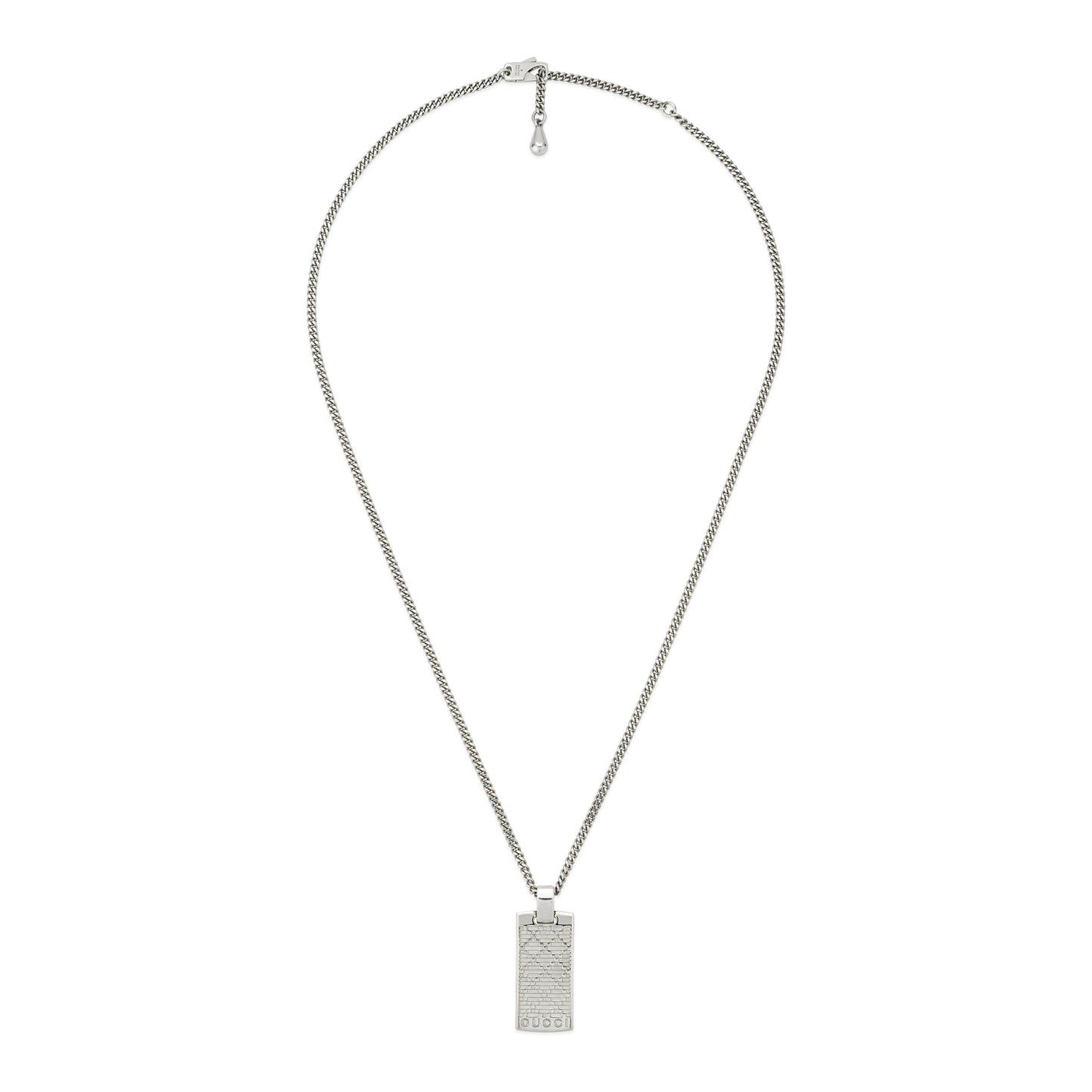 Gucci's Silver Diamante Pendant Necklace