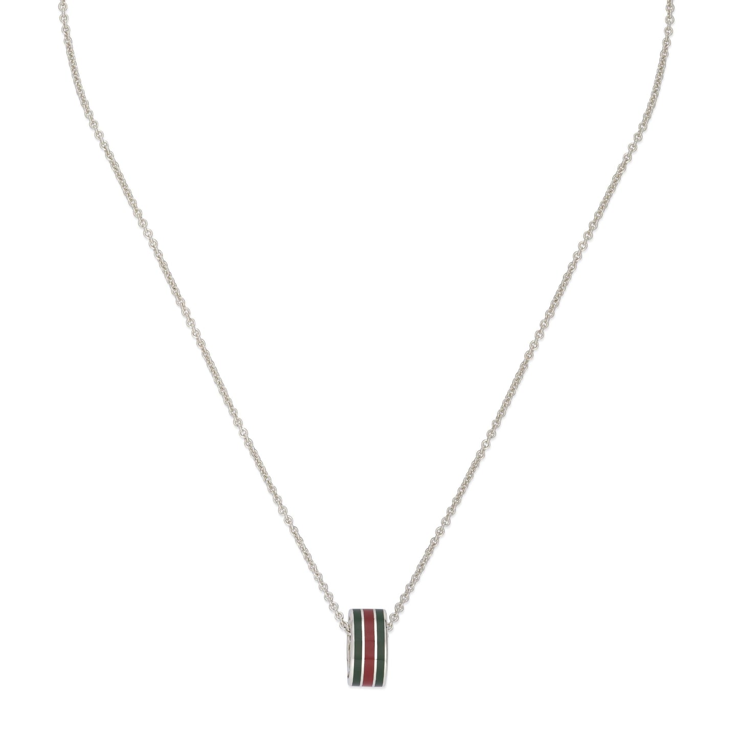 Gucci's Silver Web Pendant Necklace