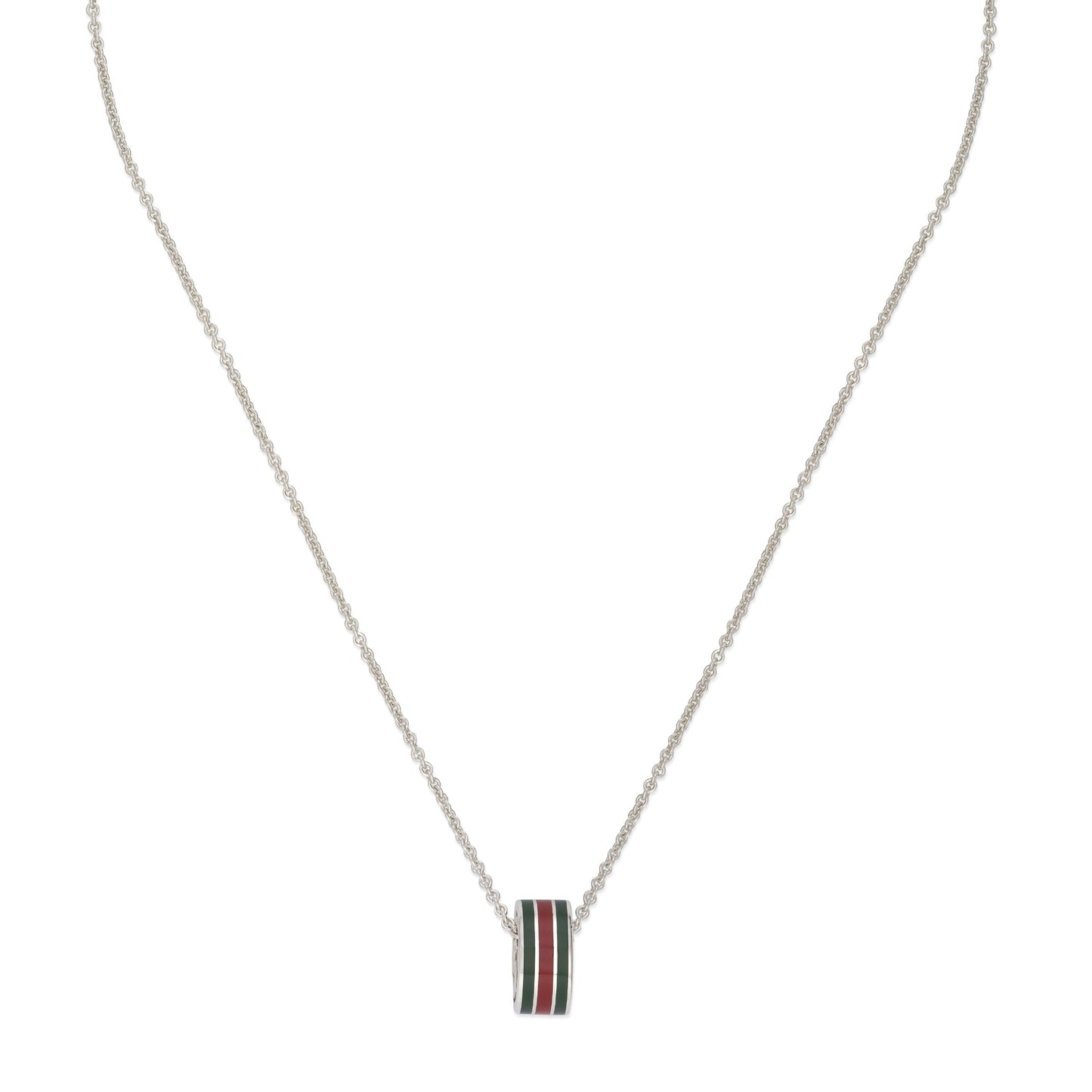 Gucci's Silver Web Pendant Necklace
