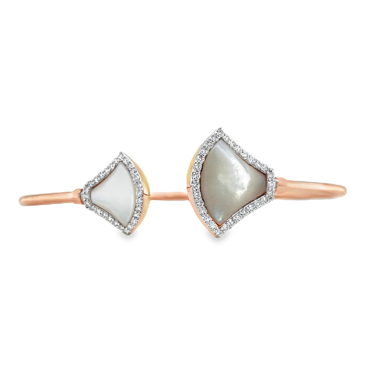 Jai's 18K Rose Gold Gemstone & Diamond Bangle
