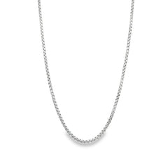 Jai's 18K White Gold Box Chain - 19"