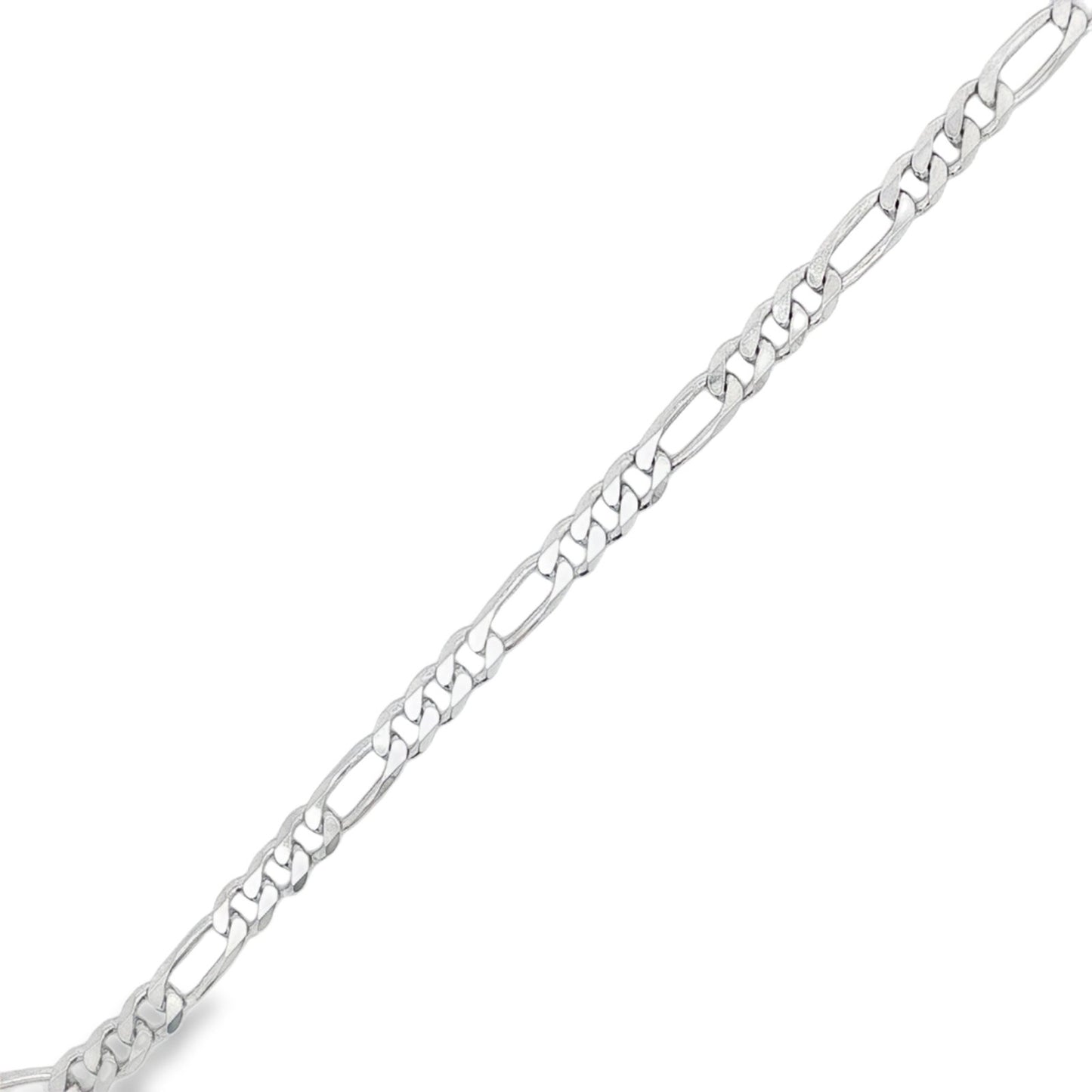 Jai's Sterling Silver Figaro Chain Bracelet