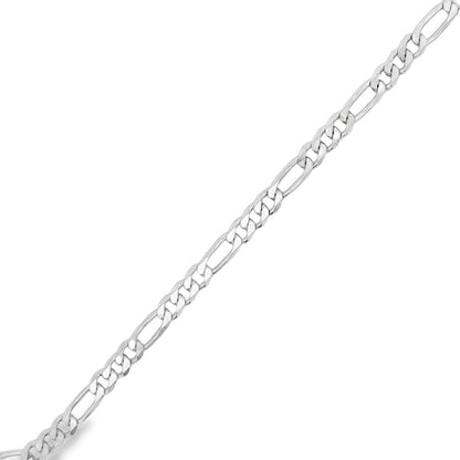 Jai's Sterling Silver Figaro Chain Bracelet