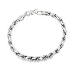 Jai's Sterling Silver Rope Chain Bracelet
