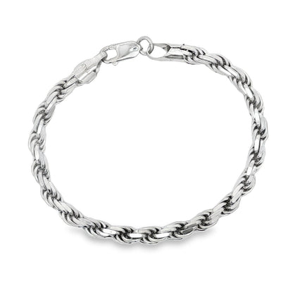 Jai's Sterling Silver Rope Chain Bracelet