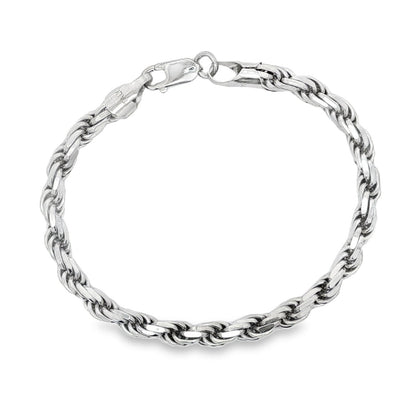 Jai's Sterling Silver Rope Chain Bracelet
