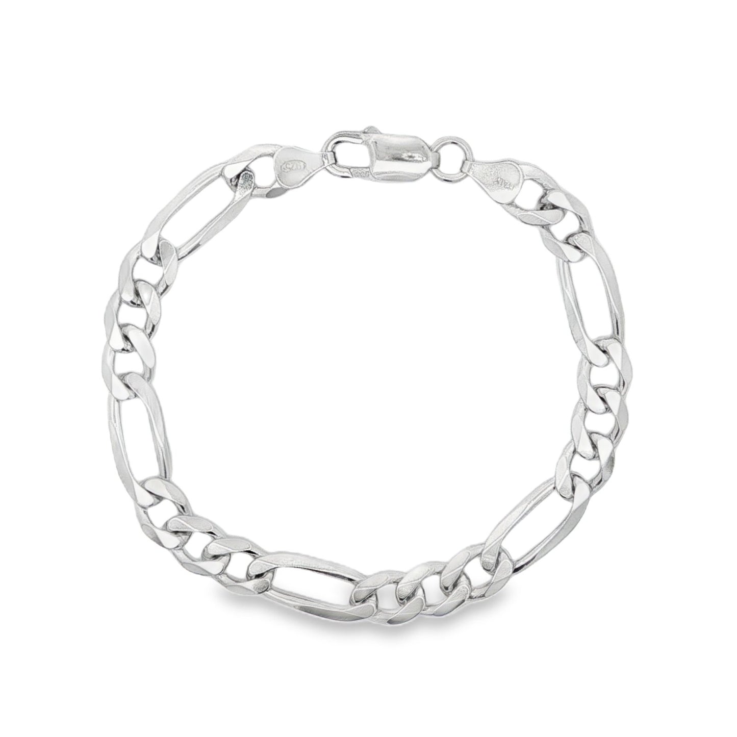 Jai's Sterling Silver Figaro Chain Bracelet