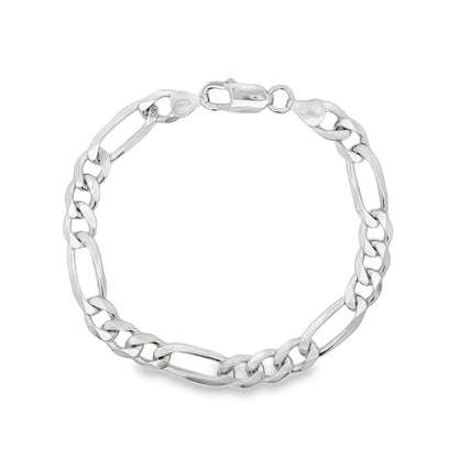 Jai's Sterling Silver Figaro Chain Bracelet