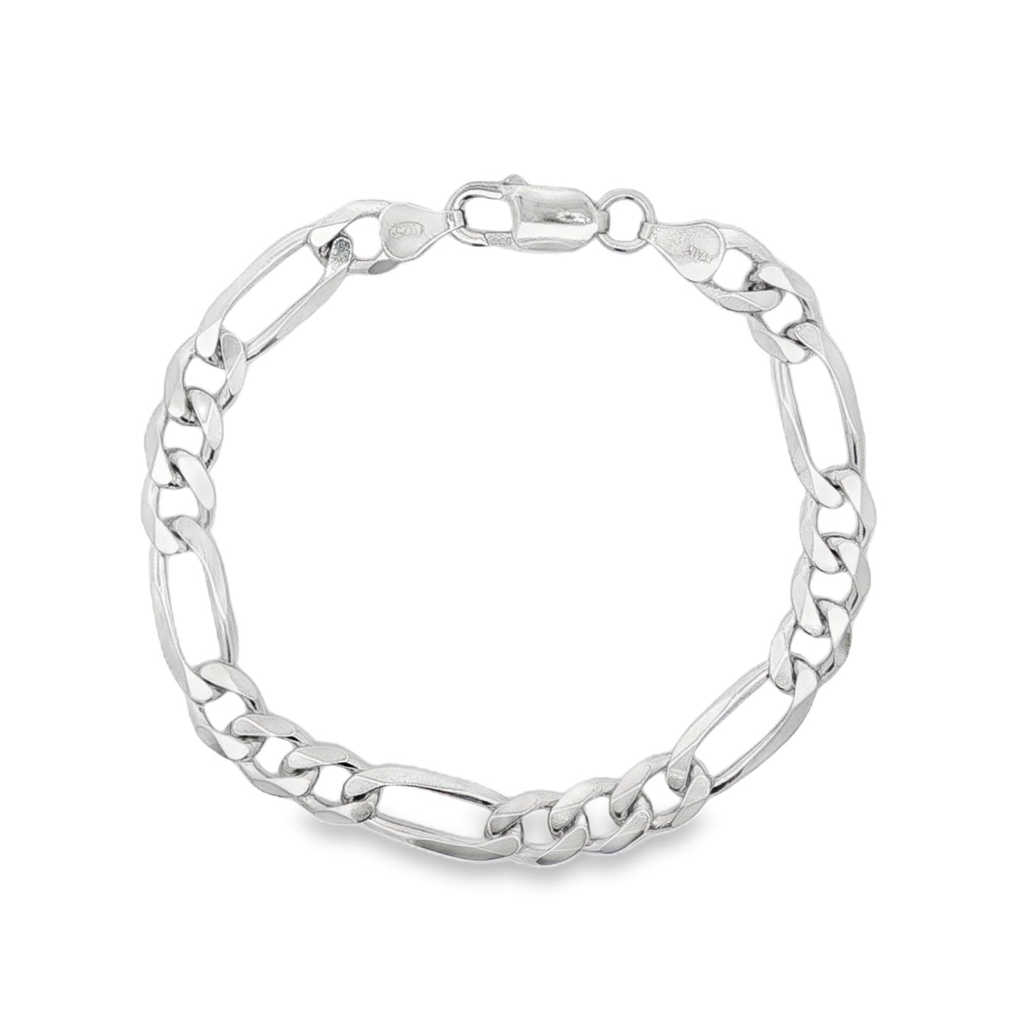 Jai's Sterling Silver Figaro Chain Bracelet