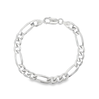 Jai's Sterling Silver Figaro Chain Bracelet