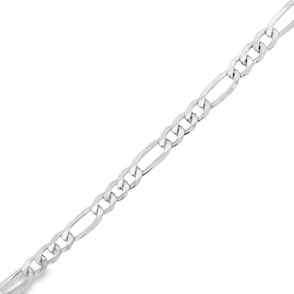 Jai's Sterling Silver Figaro Chain Bracelet