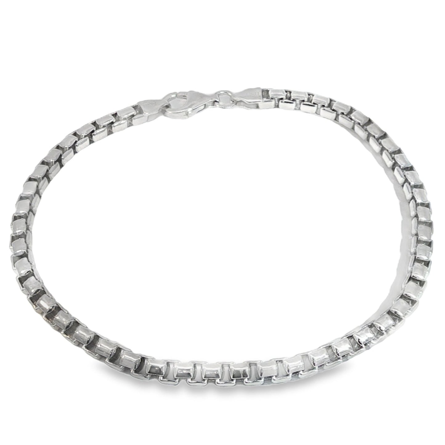 Jai's Sterling Silver Box Chain Bracelet