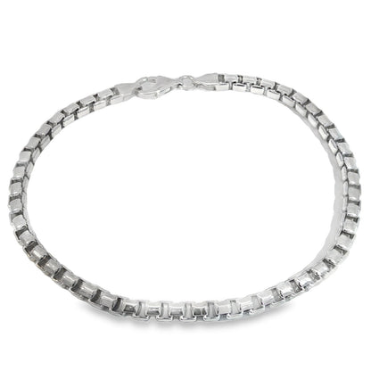 Jai's Sterling Silver Box Chain Bracelet