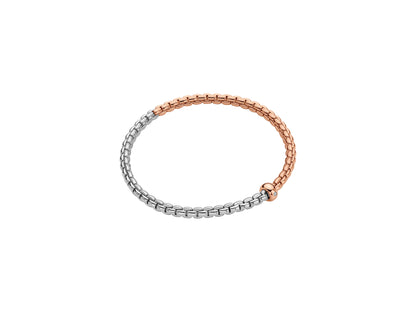 Fope's 18K Two-tone Eka Solitaire Diamond Bracelet