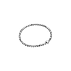 Fope's 18K White Gold Eka Flex'it Solitaire Diamond Bracelet