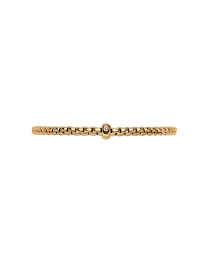 Fope's 18K Yellow Gold Eka Flex'it Solitaire Diamond Bracelet