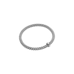 Fope's 18K White Gold Solo Flex'it Solitaire Diamond Bracelet