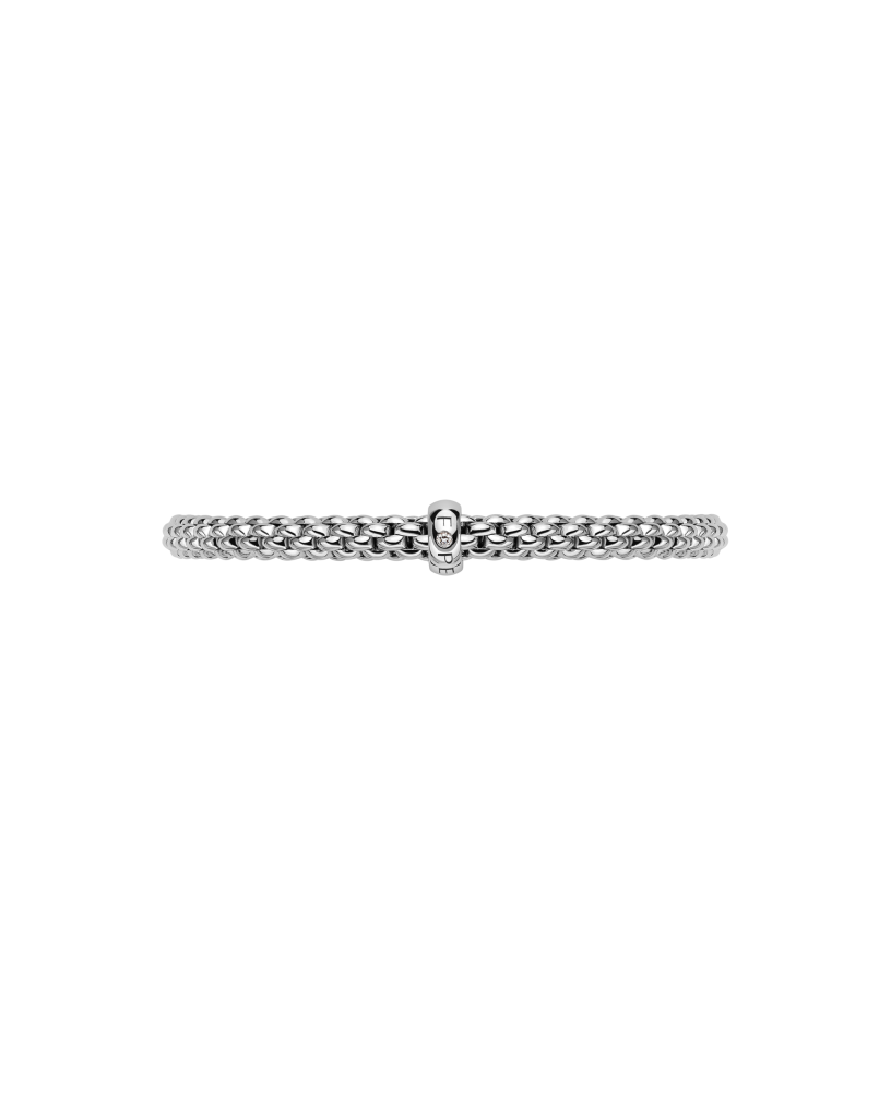 Fope's 18K White Gold Solo Flex'it Solitaire Diamond Bracelet
