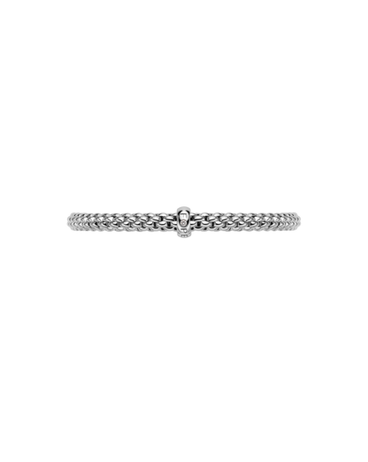 Fope's 18K White Gold Solo Flex'it Solitaire Diamond Bracelet