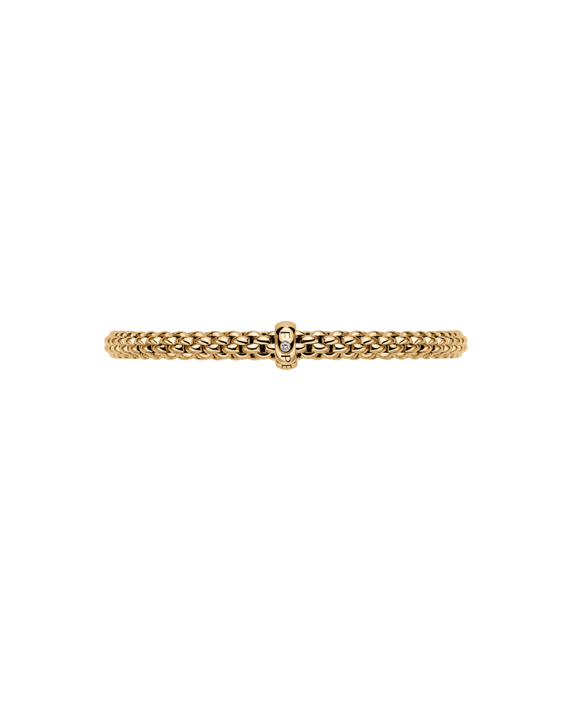 Fope's 18K Yellow Gold Solo Flex'it Solitaire Diamond Bracelet