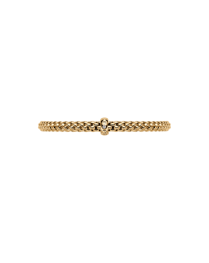 Fope's 18K Yellow Gold Solo Flex'it Solitaire Diamond Bracelet