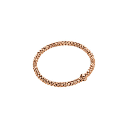 Fope's 18K Rose Gold Solo Flex'it Solitaire Diamond Bracelet