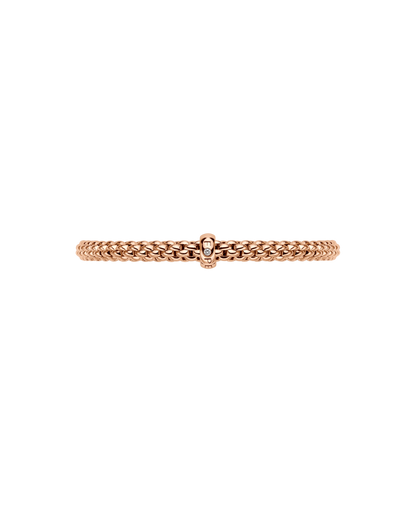 Fope's 18K Rose Gold Solo Flex'it Solitaire Diamond Bracelet