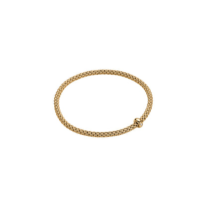 Fope's 18K Yellow Gold Prima Flex'it Solitaire Diamond Bracelet