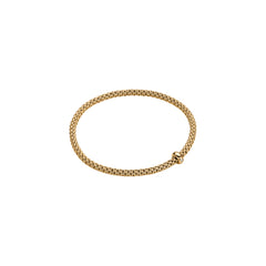 Fope's 18K Yellow Gold Prima Flex'it Solitaire Diamond Bracelet
