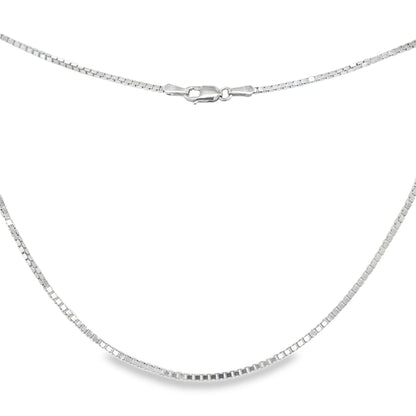 Jai's 14K White Gold Fine Box Chain - 18"