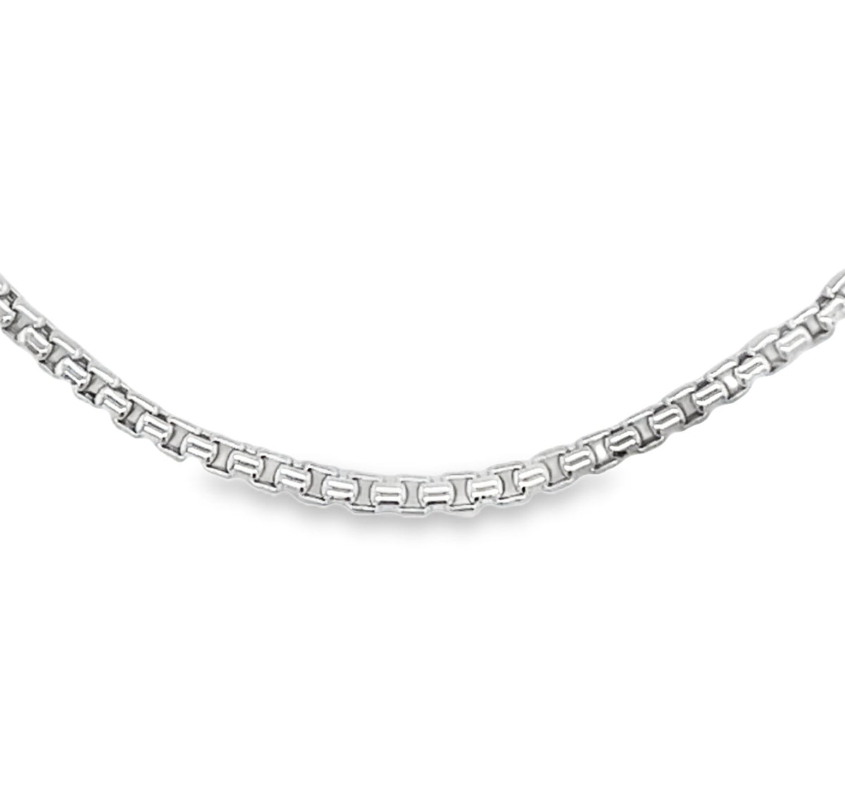 Jai's 14K White Gold Box Chain - 18"