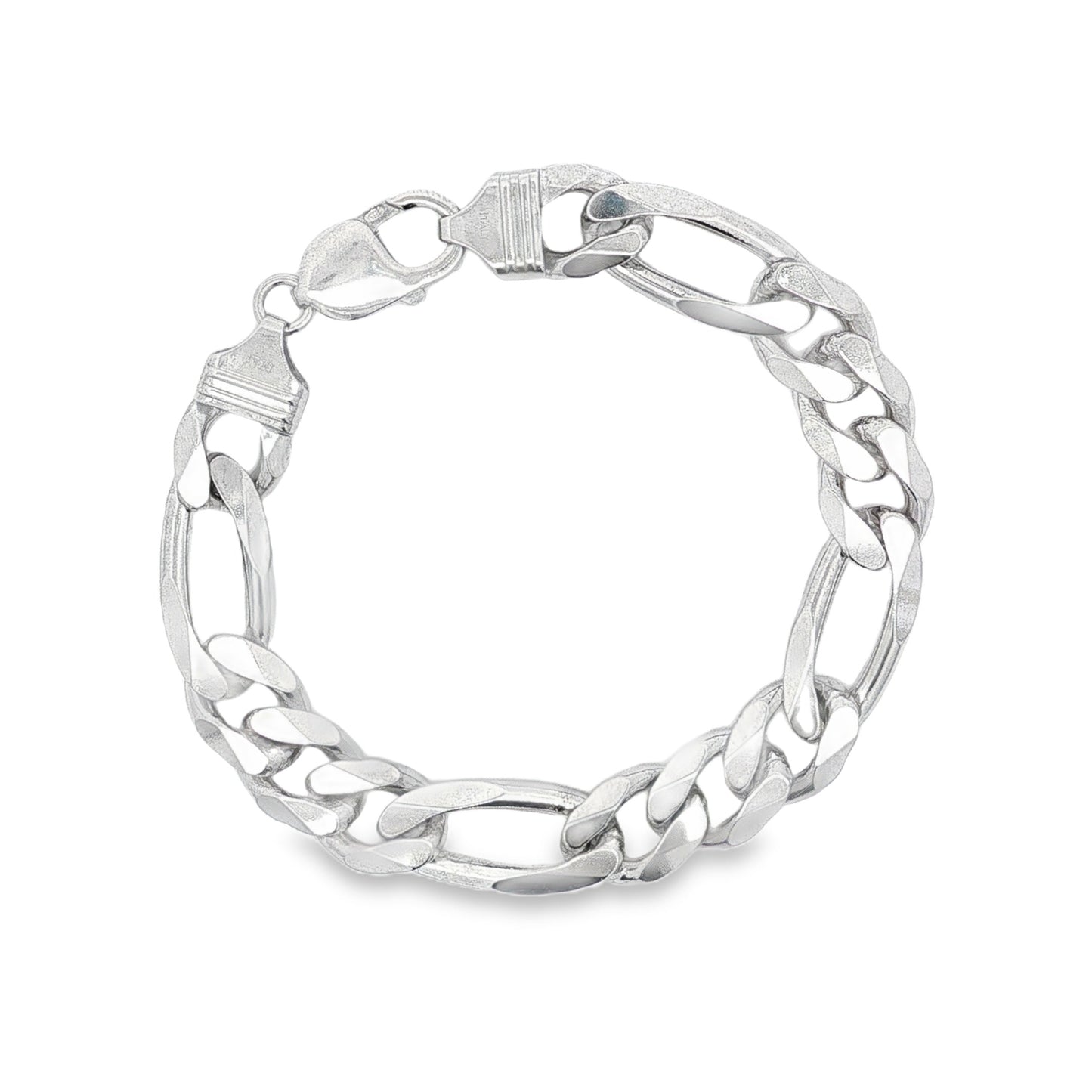 Jai's Sterling Silver Thick Figaro Chain Bracelet