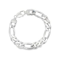 Jai's Sterling Silver Thick Figaro Chain Bracelet
