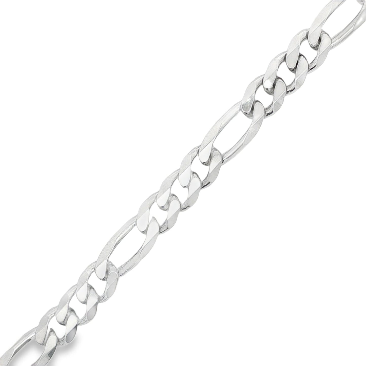 Jai's Sterling Silver Thick Figaro Chain Bracelet