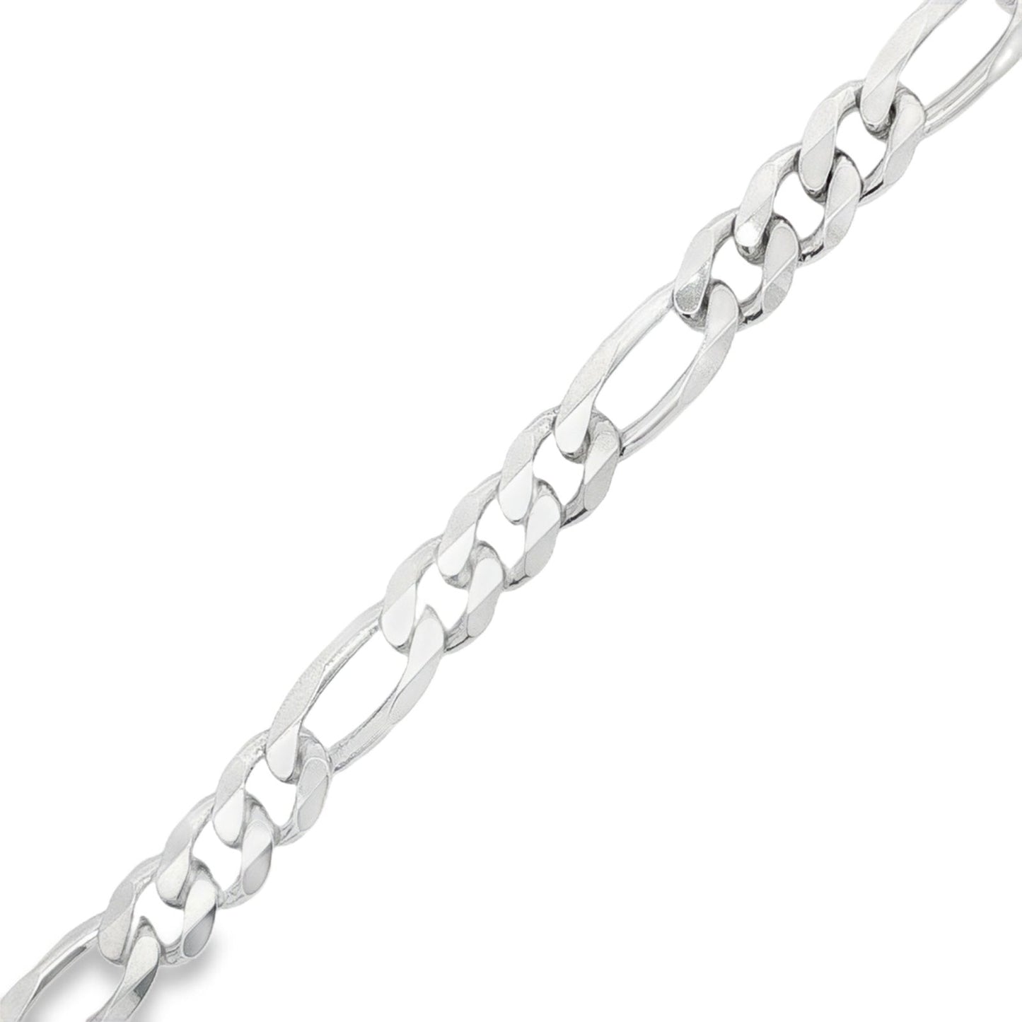 Jai's Sterling Silver Thick Figaro Chain Bracelet