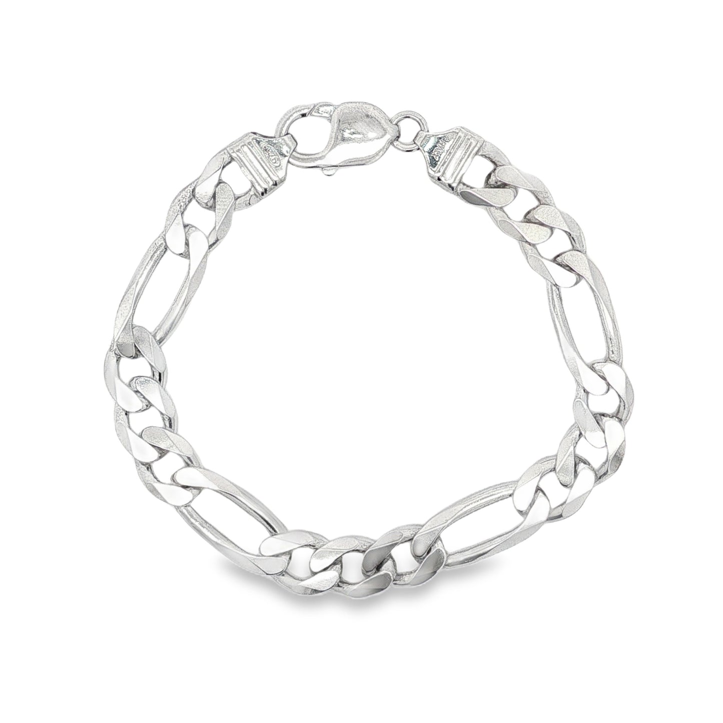 Jai's Sterling Silver Thick Figaro Chain Bracelet