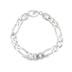 Jai's Sterling Silver Thick Figaro Chain Bracelet