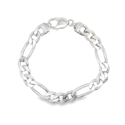 Jai's Sterling Silver Thick Figaro Chain Bracelet