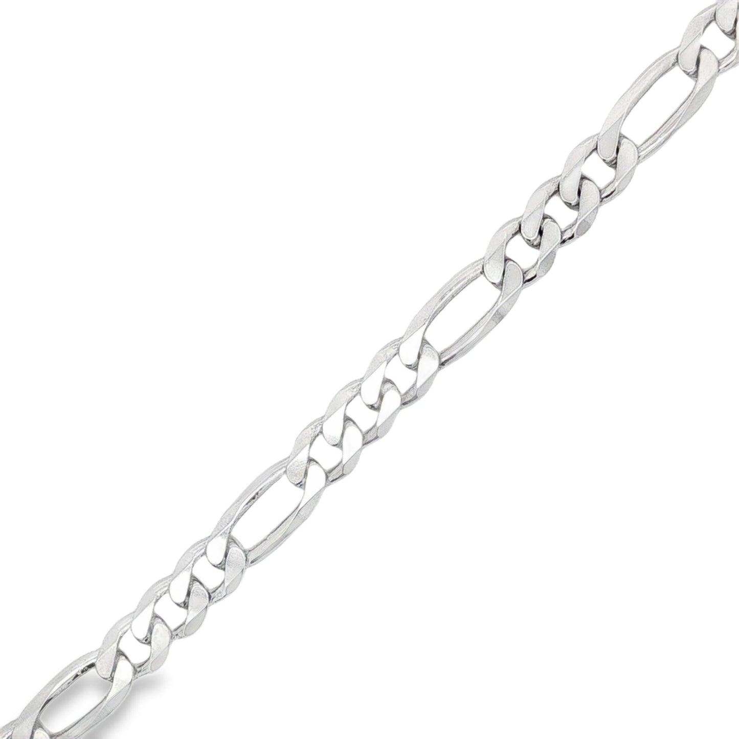 Jai's Sterling Silver Thick Figaro Chain Bracelet