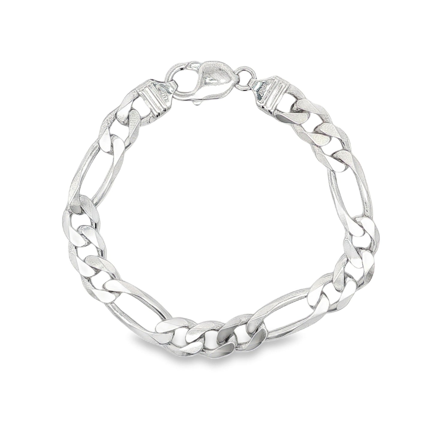 Jai's Sterling Silver Thick Figaro Chain Bracelet