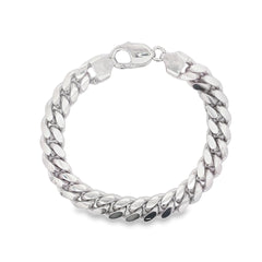 Jai's Sterling Silver Thick Curb Chain Bracelet