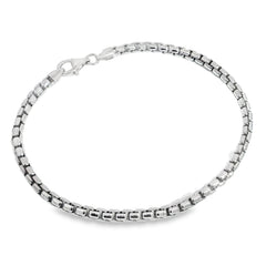 Jai's Sterling Silver Fine Box Chain Bracelet