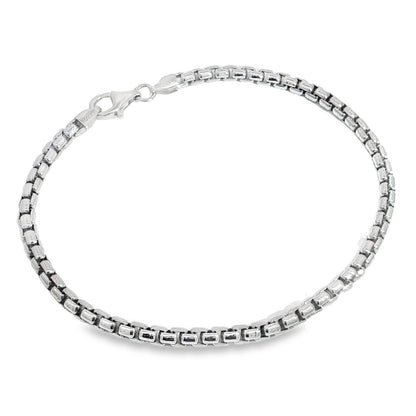 Jai's Sterling Silver Fine Box Chain Bracelet
