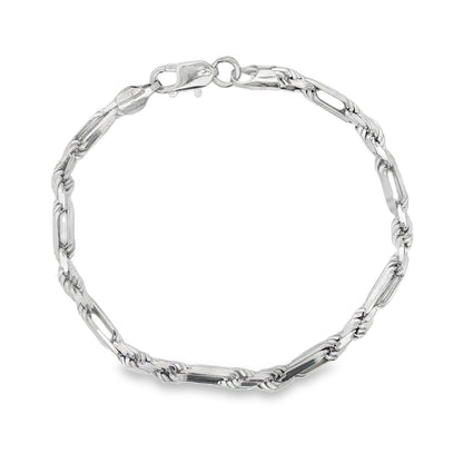 Jai's Sterling Silver Rope Chain Bracelet