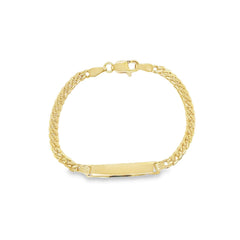 Jai's 14K Yellow Gold Baby Miami Cuban Curb ID Chain Bracelet